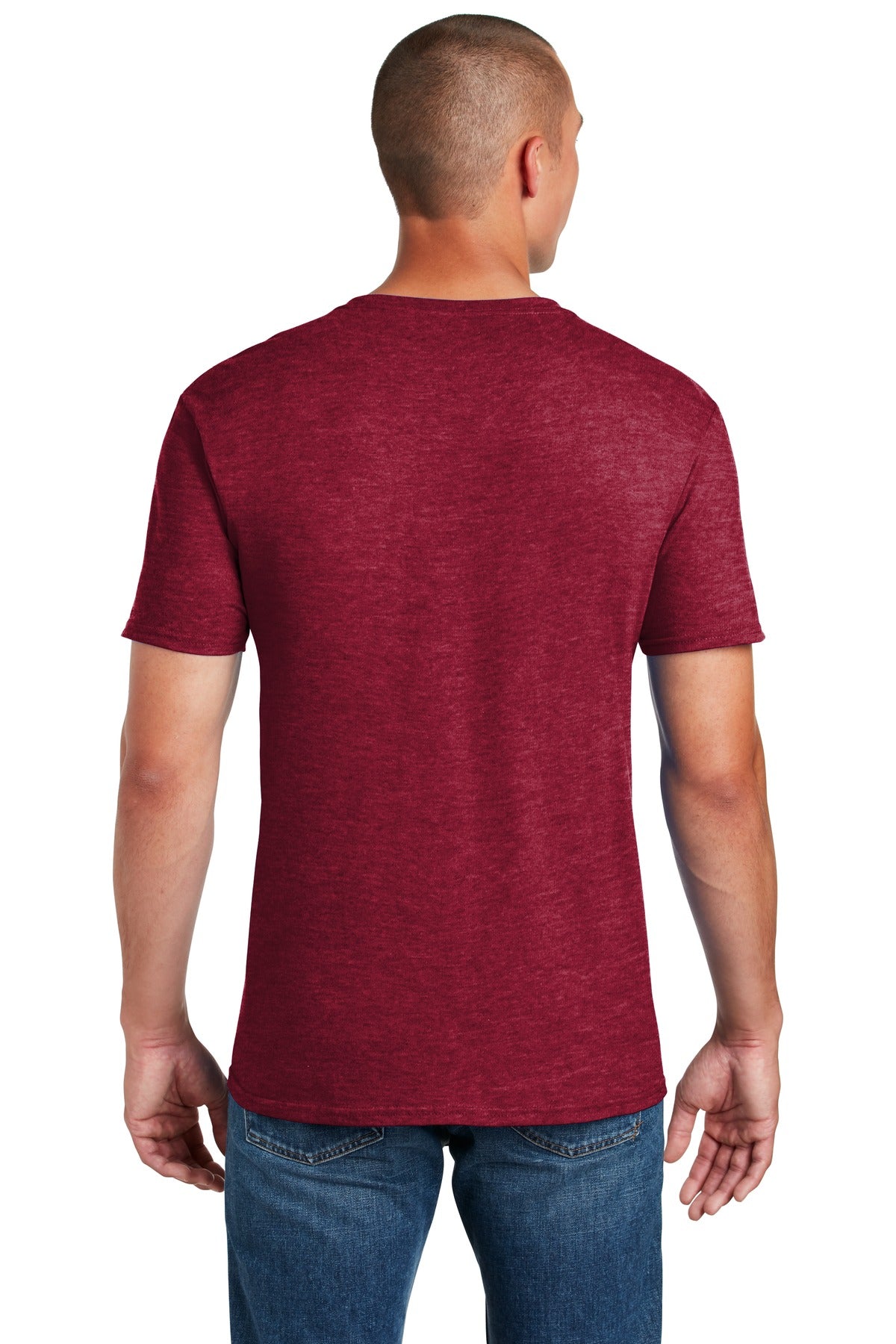 Antqu Chry Red Gildan Softstyle T-Shirt. 64000