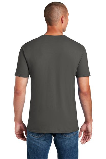 Charcoal Gildan Softstyle T-Shirt. 64000