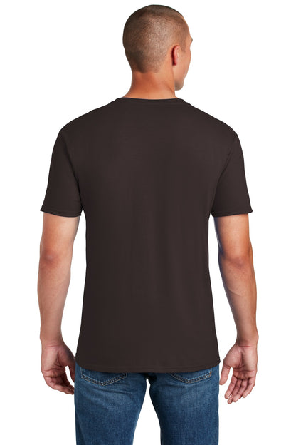 Dark Chocolate Gildan Softstyle T-Shirt. 64000