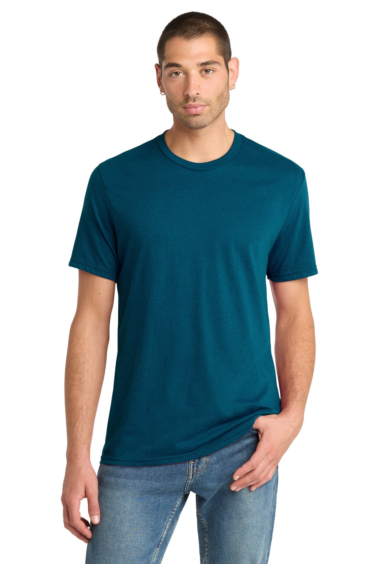 Dp Turqu Fleck District Perfect Blend CVC Tee. DM108