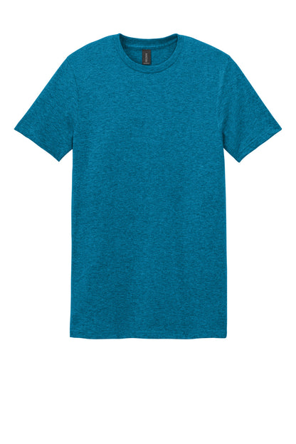 Front View of Antqu Sapphire Gildan Softstyle T-Shirt. 64000