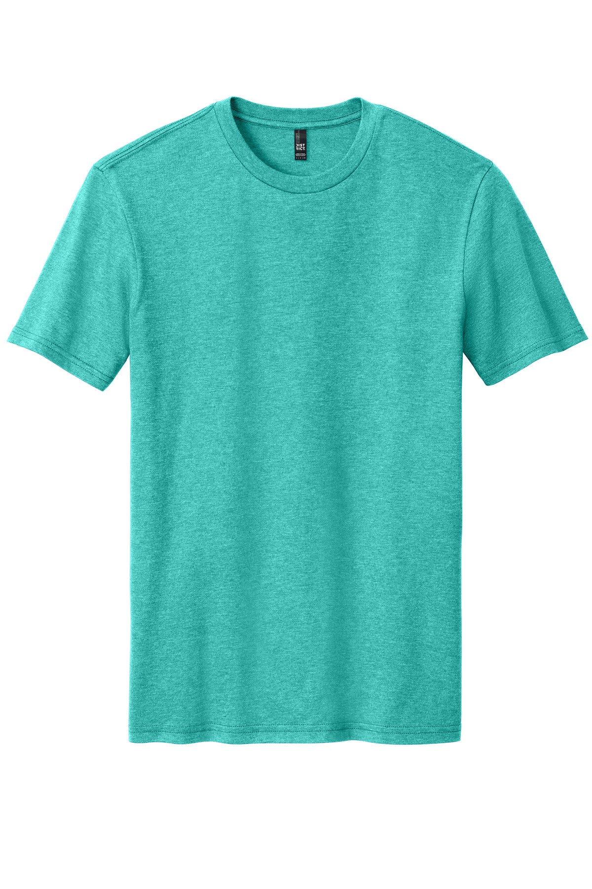 Front View of AquaHthr District Perfect Blend CVC Tee. DM108