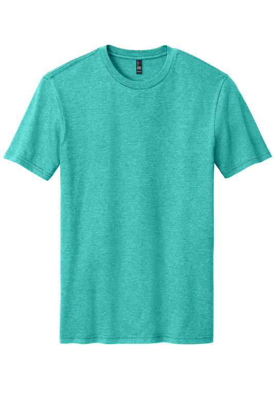 Front View of AquaHthr District Perfect Blend CVC Tee. DM108