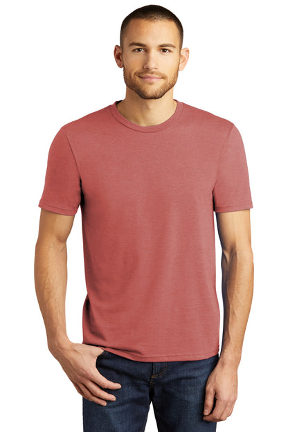 Front View of Blush Frost District Perfect Tri Tee. DM130