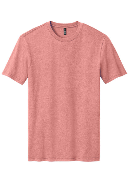 Front View of BlustFrost District Perfect Blend CVC Tee. DM108