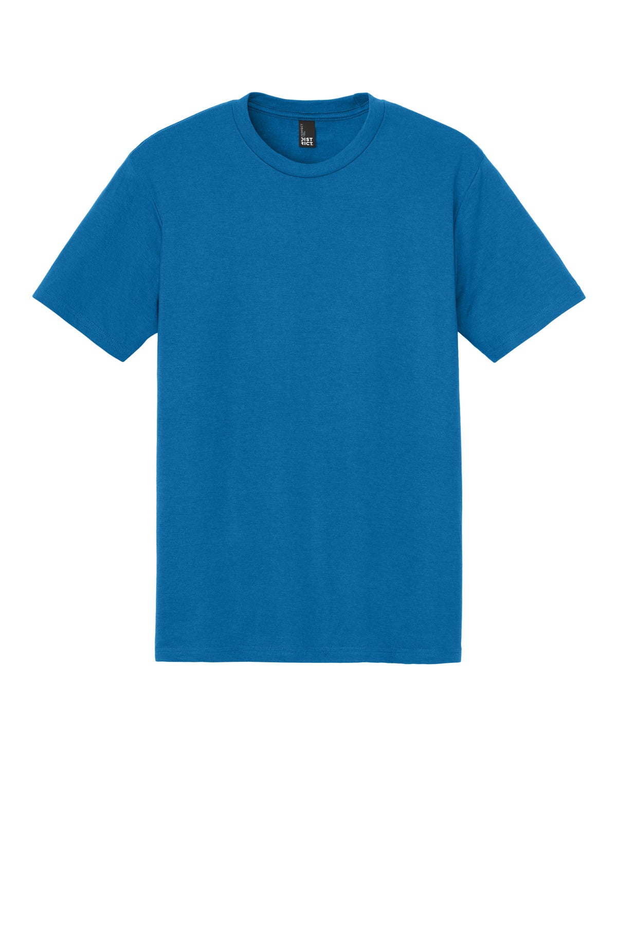 Front View of BrtBlue District Perfect Tri Tee. DM130
