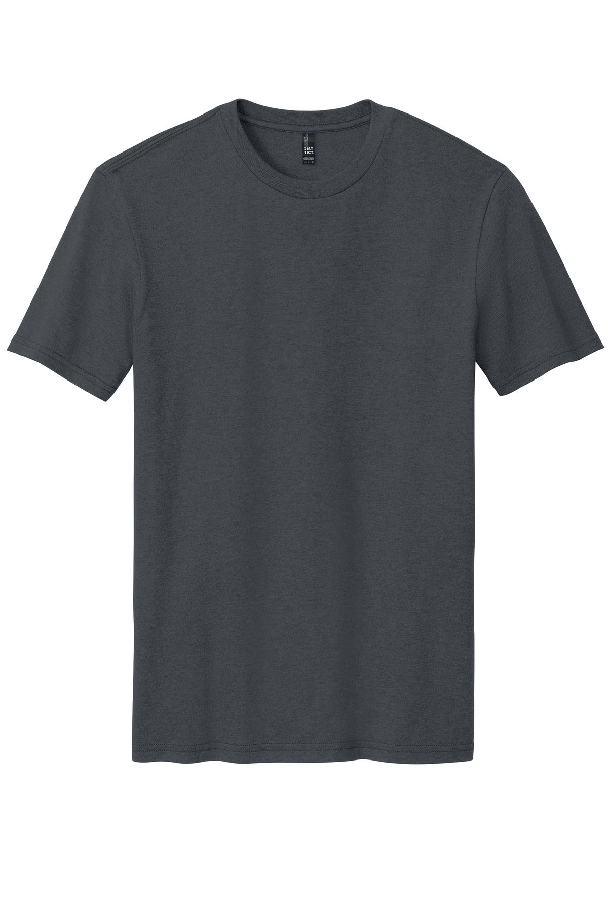 Front View of Charcoal District Perfect Blend CVC Tee. DM108