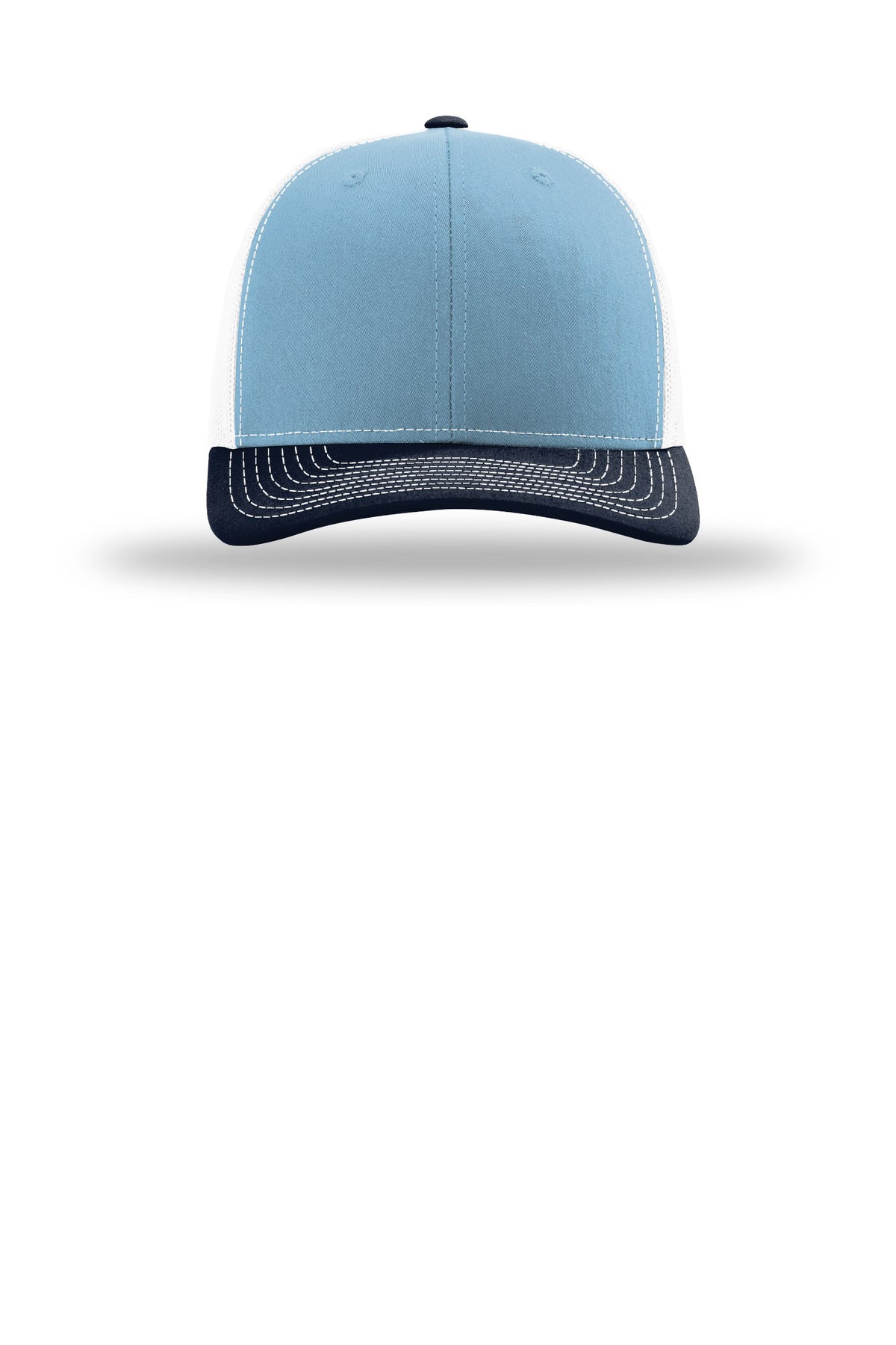 Front View of ClmbB/W/Nv Richardson Trucker Cap 112