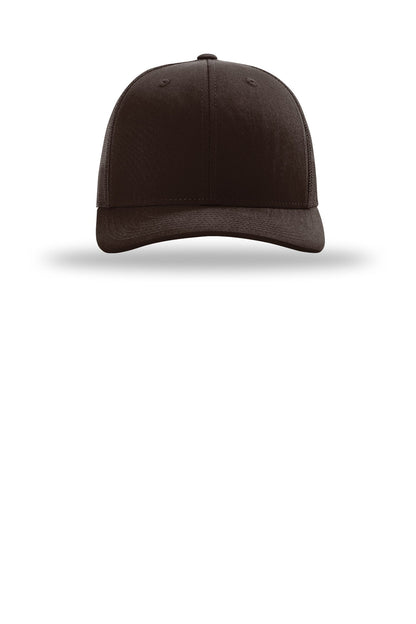Front View of Coffee Richardson Trucker Cap 112