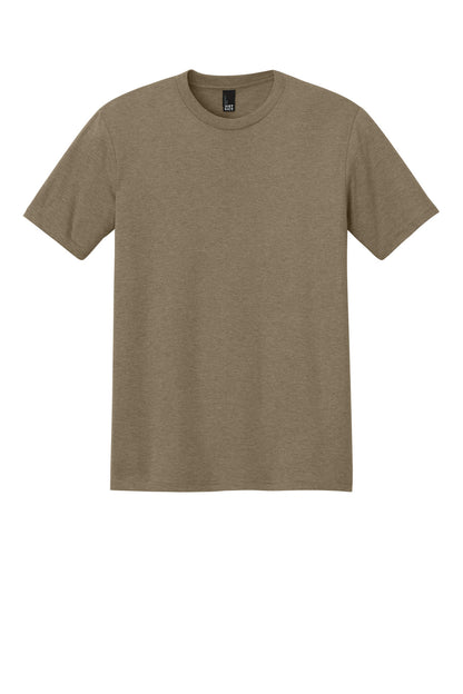 Front View of CoyteBrnHr District Perfect Tri Tee. DM130