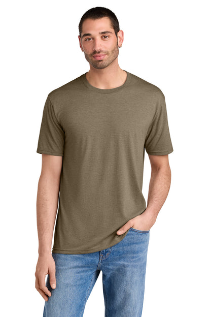 Front View of CoyteBrnHr District Perfect Tri Tee. DM130