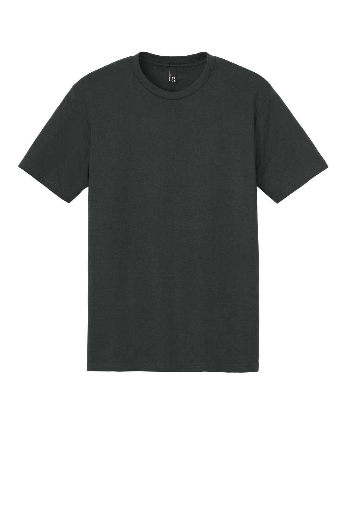 Front View of DeepestGry District Perfect Tri Tee. DM130