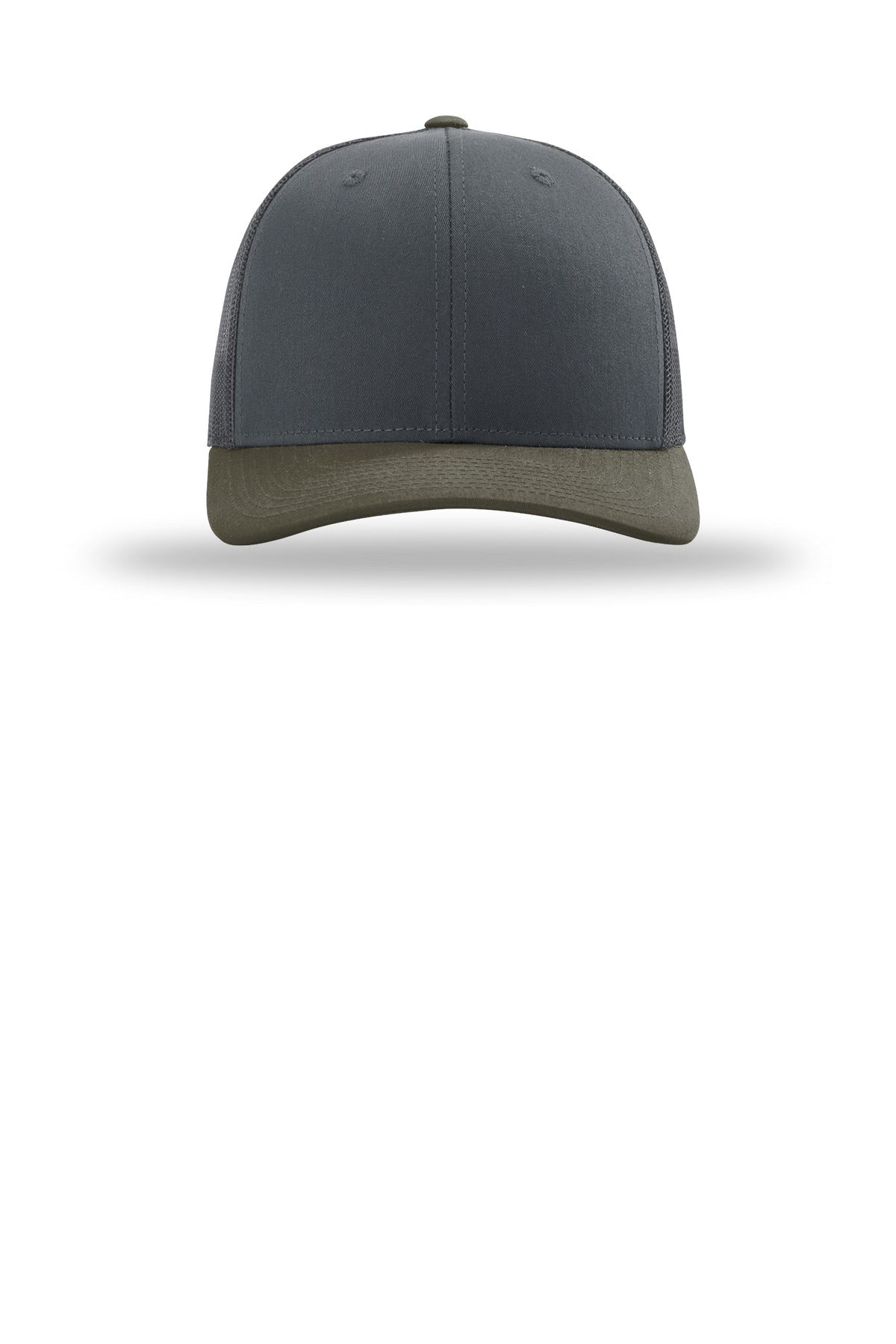 Front View of Gl/Gl/CoCp Richardson Trucker Cap 112