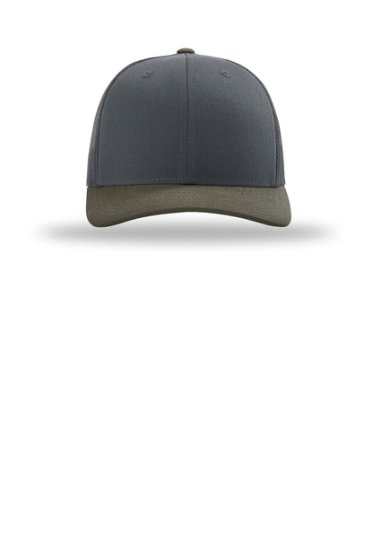 Front View of Gl/Gl/CoCp Richardson Trucker Cap 112