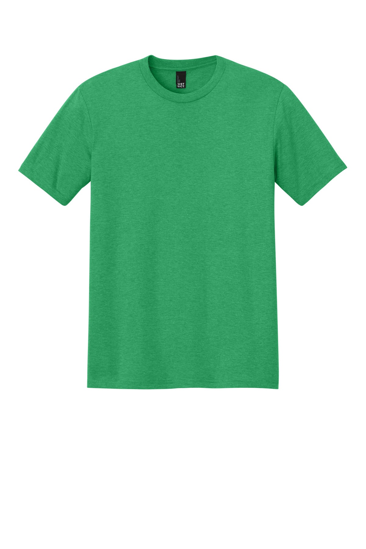 Front View of Green Frost District Perfect Tri Tee. DM130