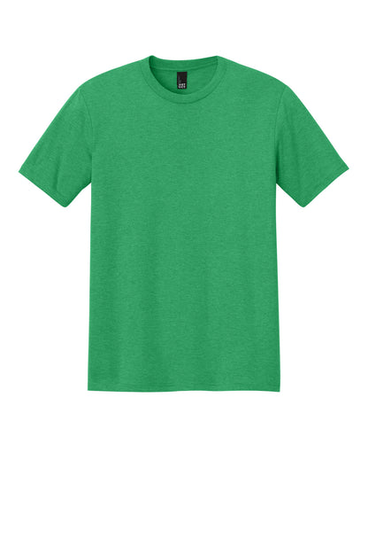 Front View of Green Frost District Perfect Tri Tee. DM130