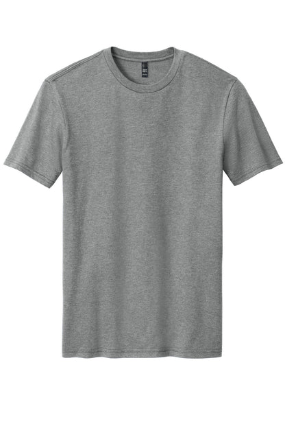 Front View of GreyFrost District Perfect Blend CVC Tee. DM108