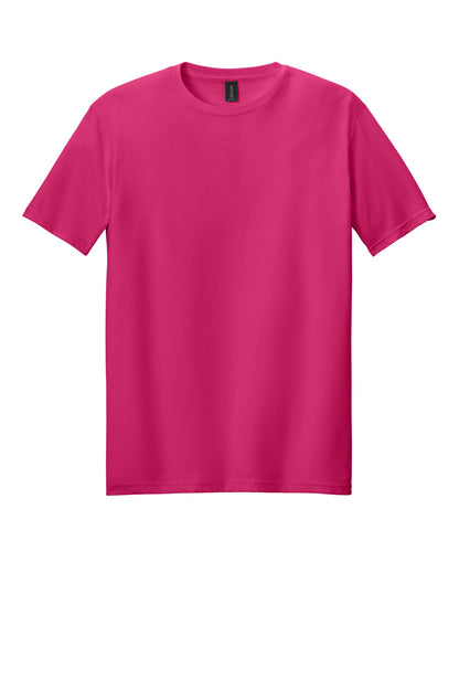 Front View of Heliconia Gildan Softstyle T-Shirt. 64000