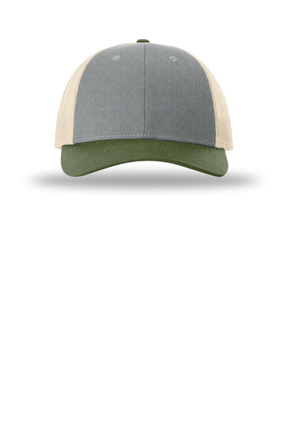 Front View of HG/Bi/AmOv Richardson Low Pro Trucker 115