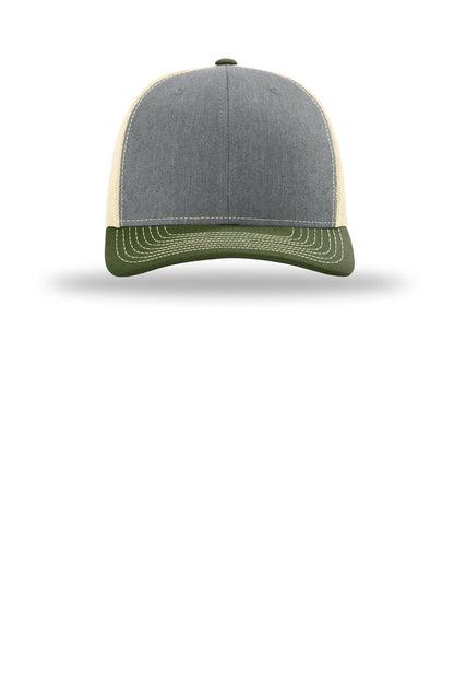 Front View of HG/Bi/AmOv Richardson Trucker Cap 112