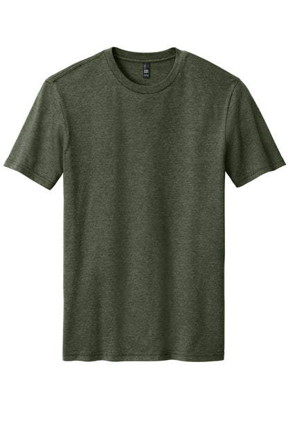 Front View of HtdForGrn District Perfect Blend CVC Tee. DM108