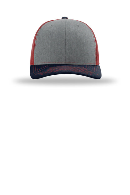 Front View of HtG/Crd/Nv Richardson Trucker Cap 112