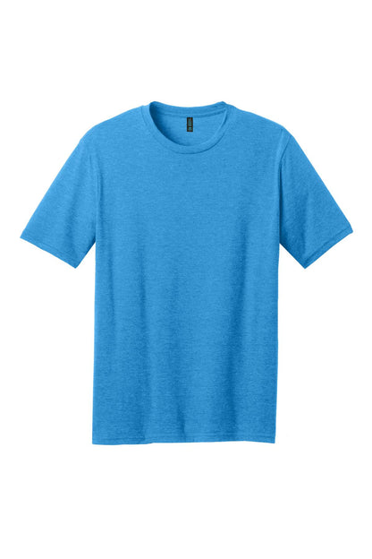 Front View of Hthr Brt Turqu District Perfect Blend CVC Tee. DM108