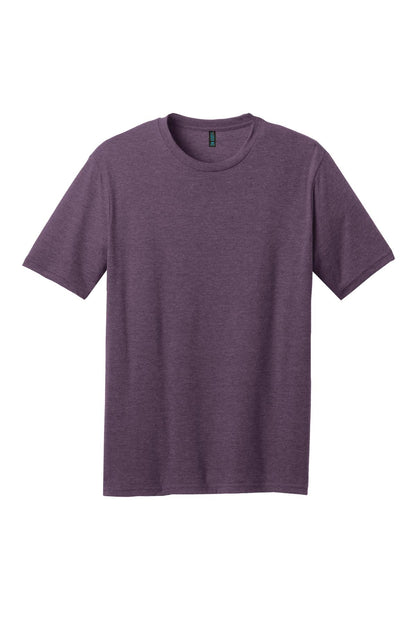 Front View of Hthr Eggplant District Perfect Blend CVC Tee. DM108