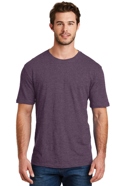 Front View of Hthr Eggplant District Perfect Blend CVC Tee. DM108