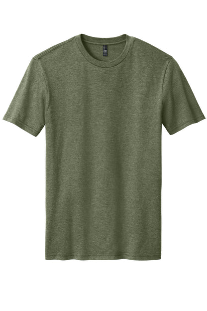 Front View of Hthrd Olive District Perfect Blend CVC Tee. DM108