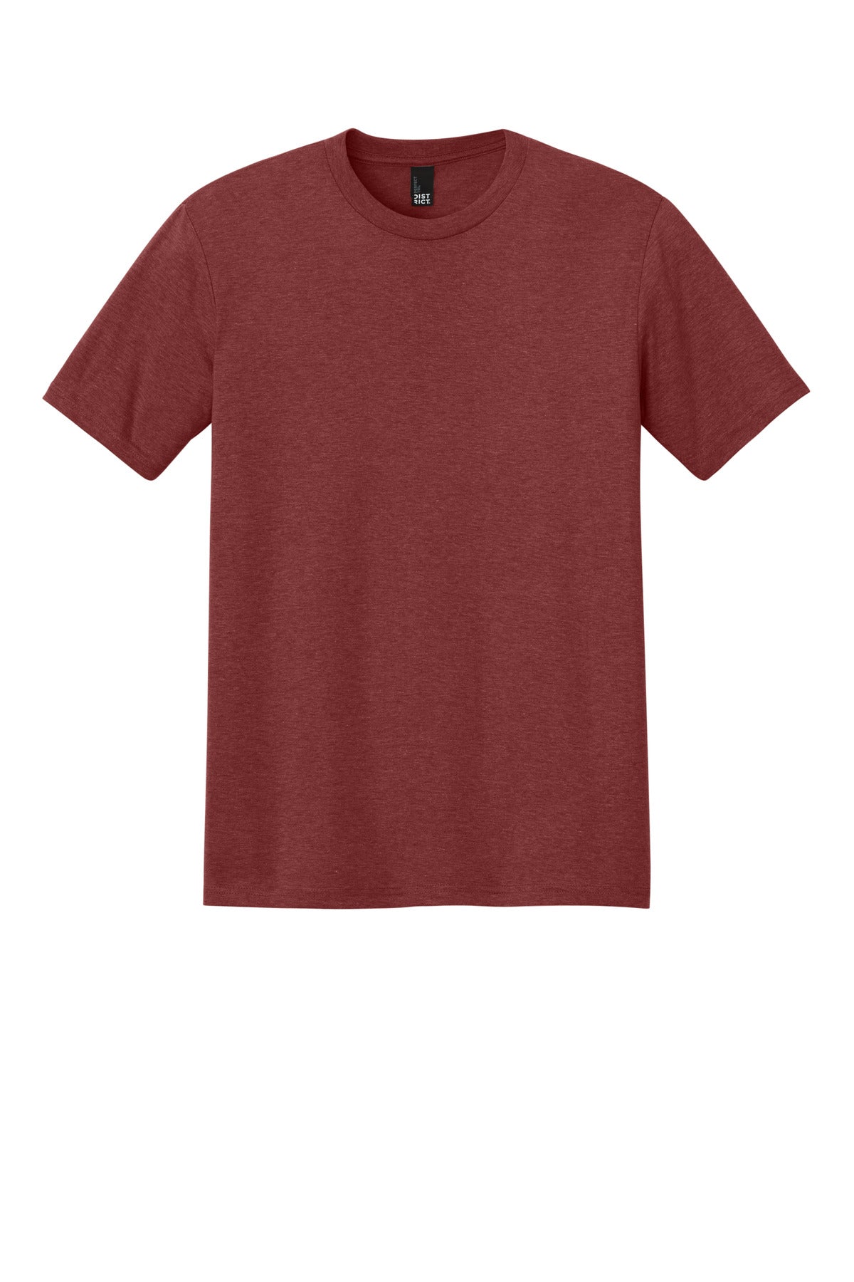 Front View of HtrdRusset District Perfect Tri Tee. DM130