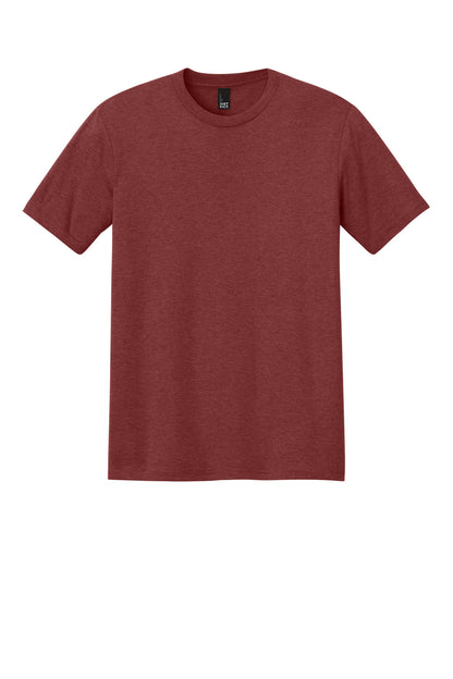 Front View of HtrdRusset District Perfect Tri Tee. DM130