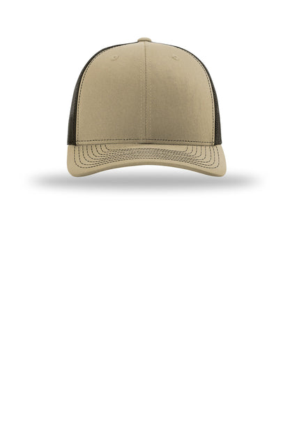 Front View of Khk/Coffee Richardson Trucker Cap 112