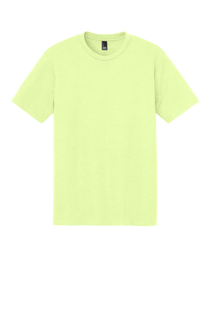 Front View of Lemongrass District Perfect Tri Tee. DM130
