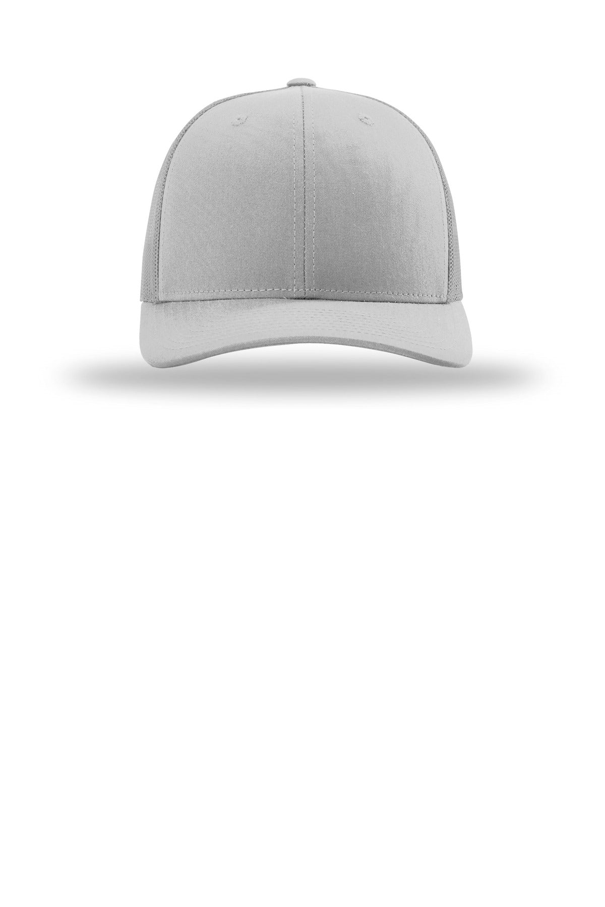 Front View of LightGrey Richardson Trucker Cap 112