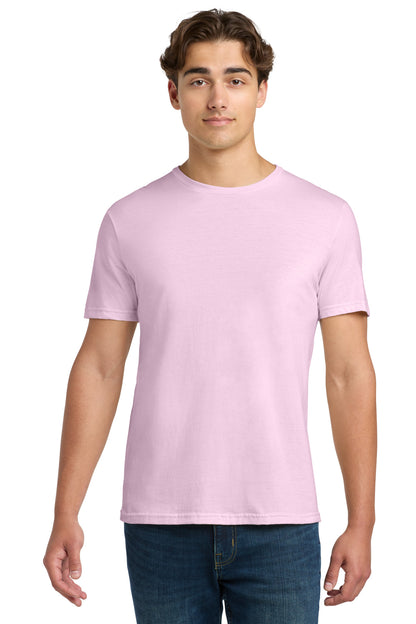Front View of LightPink Gildan Softstyle T-Shirt. 64000