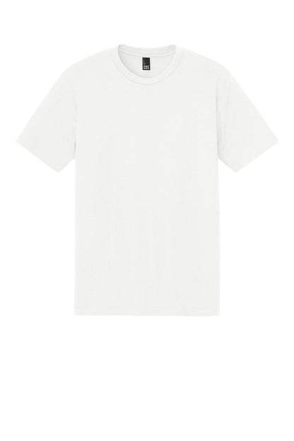 Front View of Natural District Perfect Tri Tee. DM130
