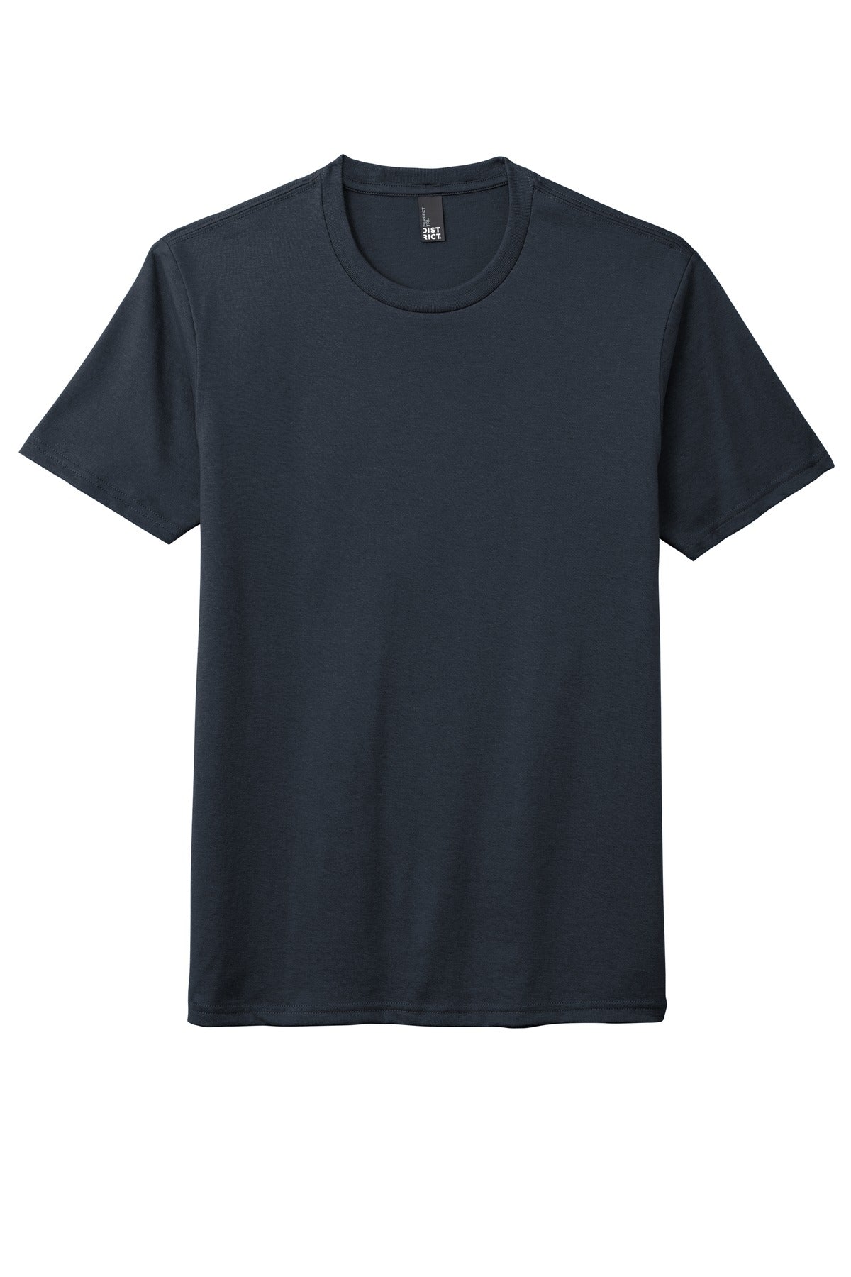 Front View of New Navy District Perfect Tri Tee. DM130