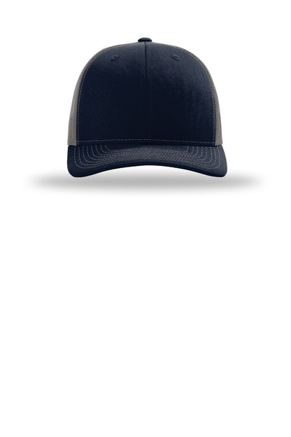 Front View of Nv/Char Richardson Trucker Cap 112