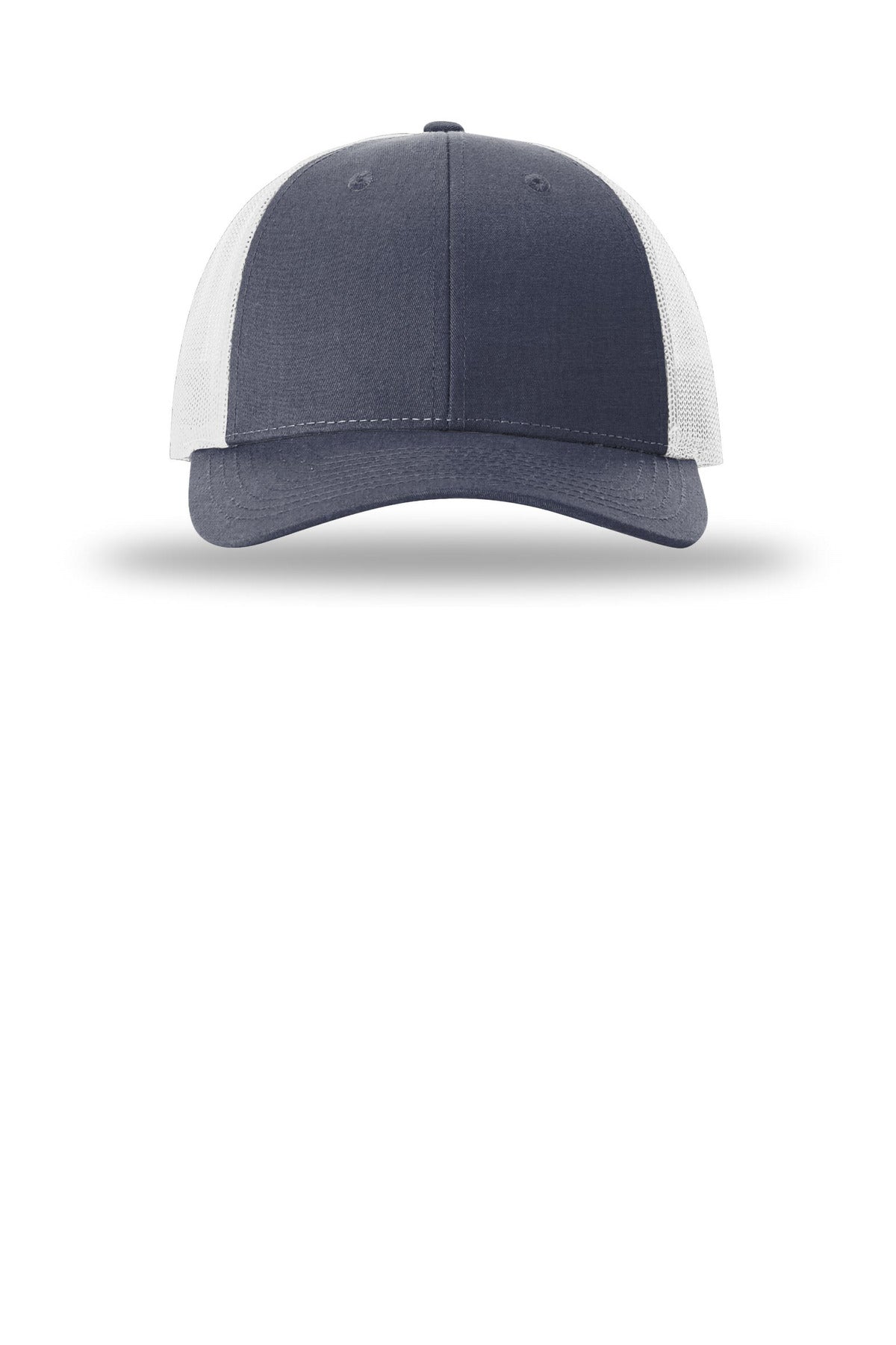 Front View of NvHt/LtGry Richardson Low Pro Trucker 115