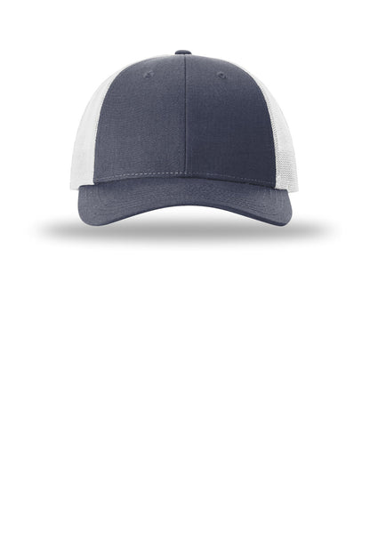 Front View of NvHt/LtGry Richardson Low Pro Trucker 115