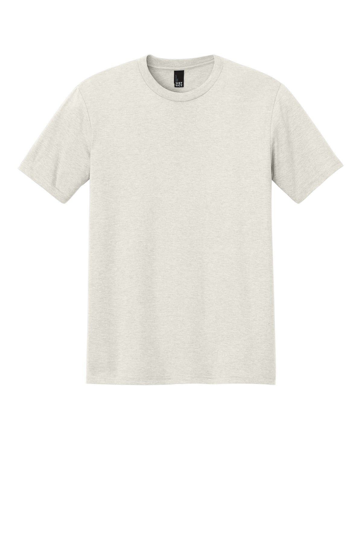 Front View of OatHthr District Perfect Tri Tee. DM130