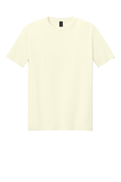 Front View of OffWhite Gildan Softstyle T-Shirt. 64000