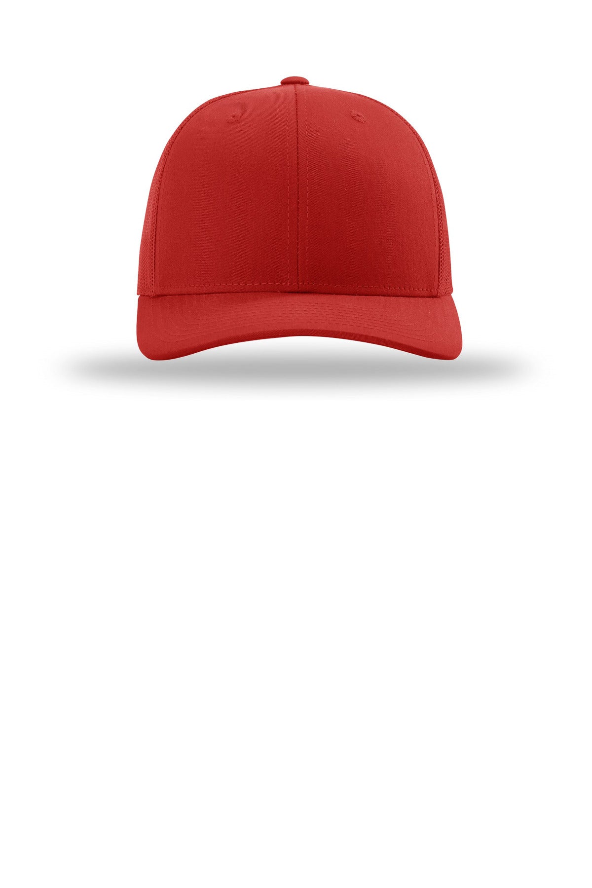 Front View of Red Richardson Trucker Cap 112