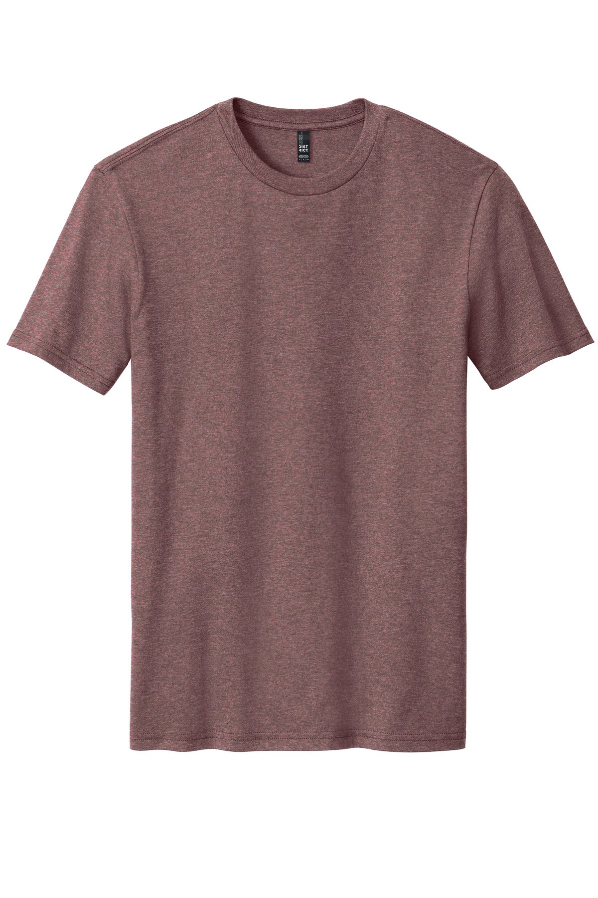 Front View of Rose Fleck District Perfect Blend CVC Tee. DM108