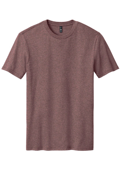 Front View of Rose Fleck District Perfect Blend CVC Tee. DM108