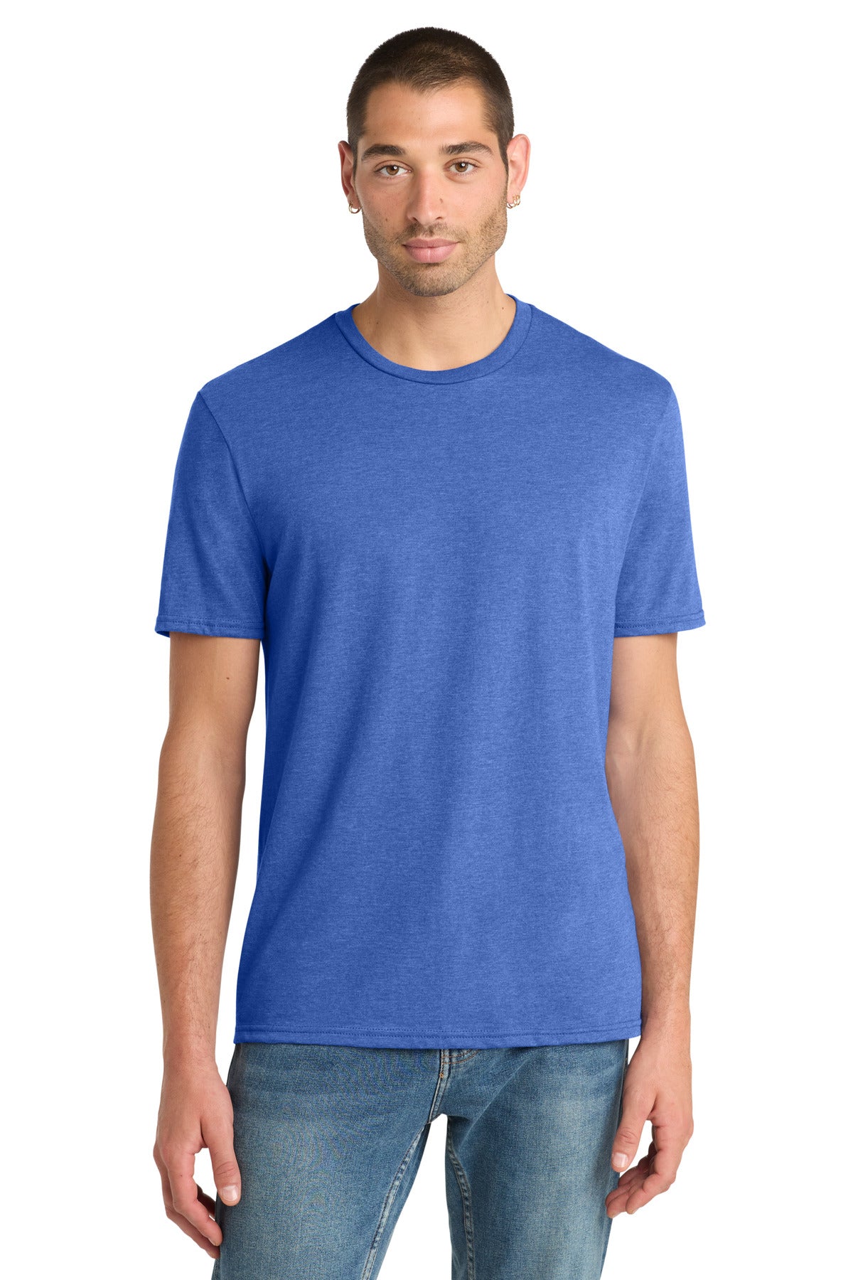 Front View of RoyalFrost District Perfect Blend CVC Tee. DM108