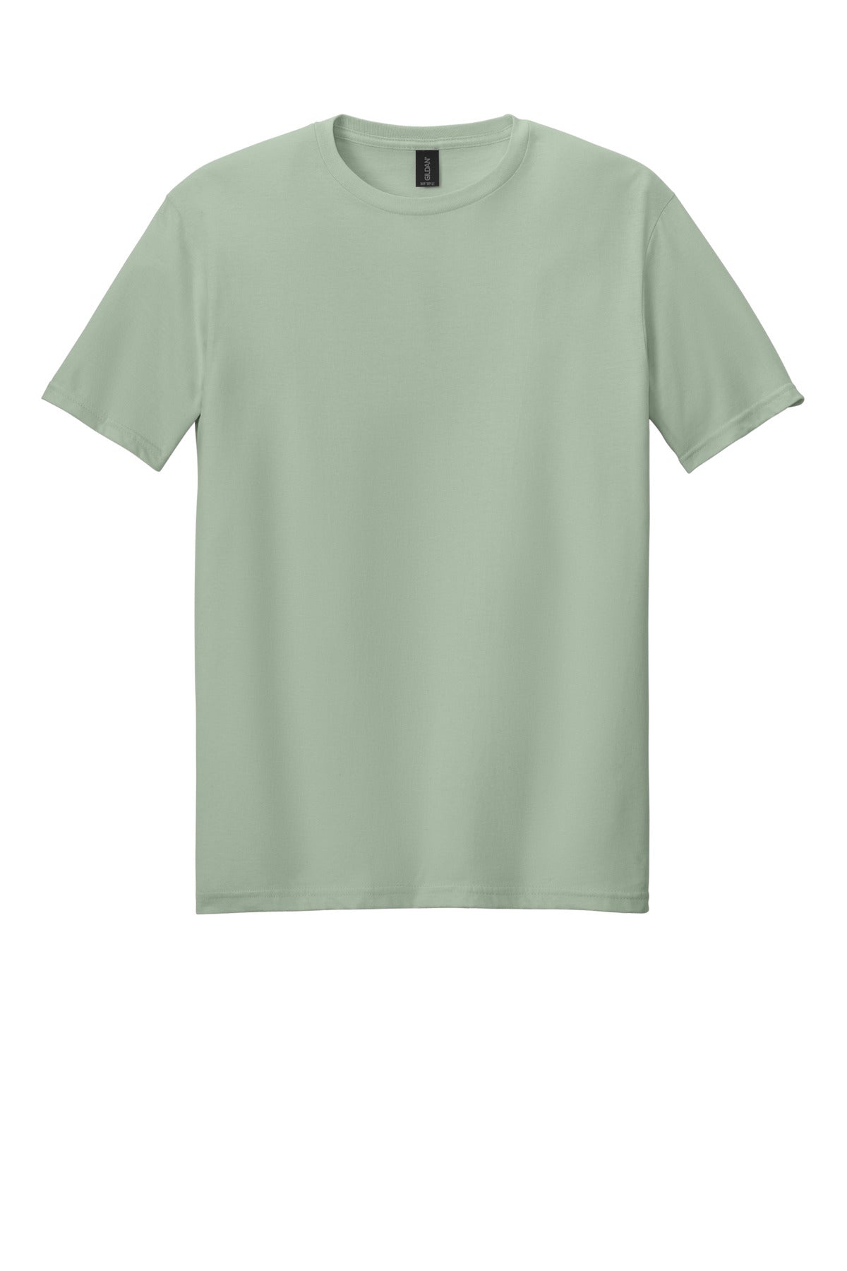 Front View of Sage Gildan Softstyle T-Shirt. 64000