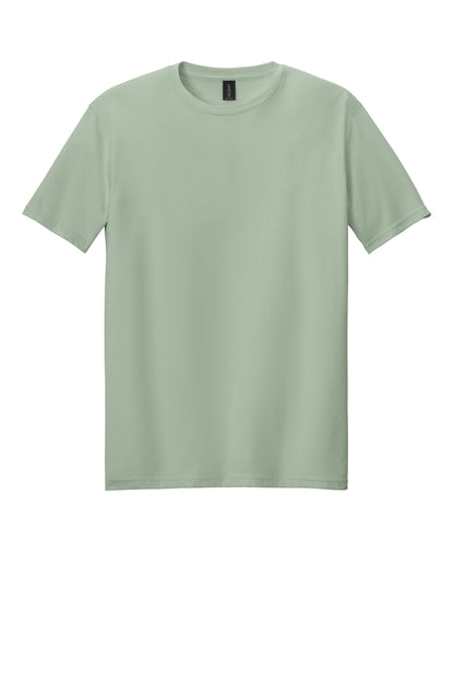 Front View of Sage Gildan Softstyle T-Shirt. 64000