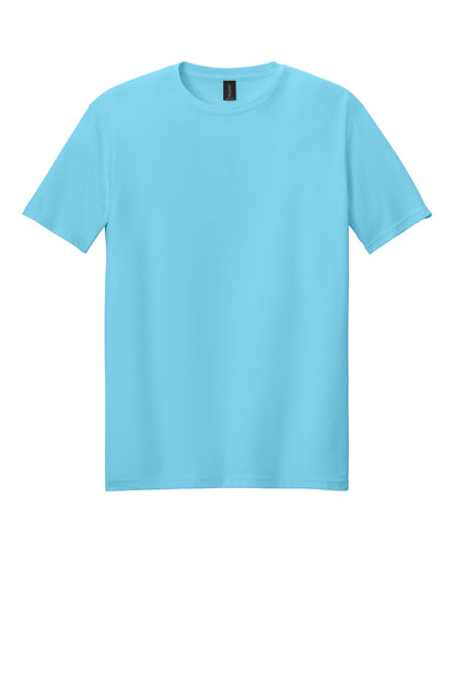 Front View of Sky Gildan Softstyle T-Shirt. 64000